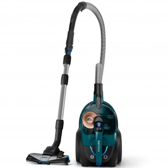 Aspirator fara sac Philips PowerPro Expert FC9744/09, 650 W, TriActive+, Eficienta energetica A+, Tub Telescopic, Verde