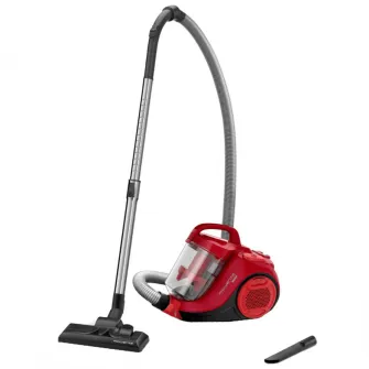 Aspirator fara sac ROWENTA Swift Power Cyclonic RO2913EA, 750W, Clasa A, tehnologie ciclonica avansata, raza de acoperire 7.55m, sistem de filtrare eficient, rosu