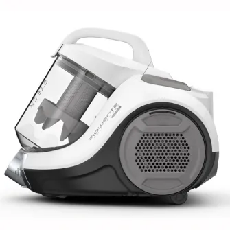 Aspirator fara sac Rowenta Swift Power Cyclonic RO2957EA, 750W,Clasa A, tehnologie ciclonica, 7.6m, motor Effitech, Animal Care, Alb/Negru