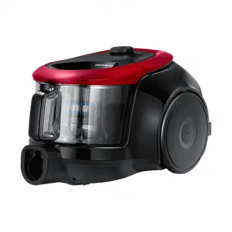 Aspirator fara sac Samsung VC07M2110SR, 1.5 l, 700 W, Tub telescopic, Anti-tangle Cyclone, Rosu