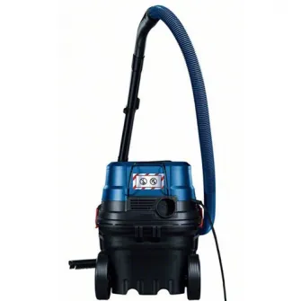Aspirator industrial Bosch Professional GAS 12-25 PL, 1200 W, 21 l, 37.7 l/s debit aer, 20 mPa, 88 db, accesorii incluse