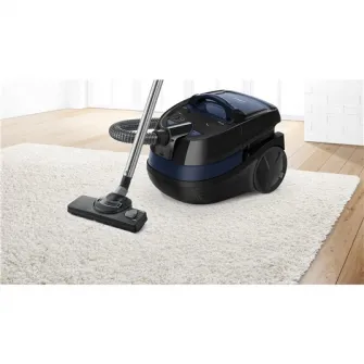 Aspirator multifunctional cu spalare Bosch WetDry BWD41700, 1700W, sac 2.5L, rezervor apa 5L, perie tapiterie, perie mobilier, duza pentru spatii ingustefiltru EPA-lavabil, Negru