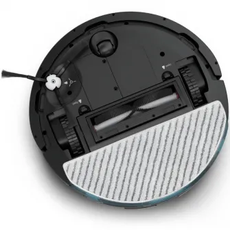 Aspirator robot Rowenta X-Plorer Serie 85 RR87C5WH, aspirator si mop, putere 6000 Pa, 270 min, 4 trepte de putere, rezervor apa 0.29L, capacitate praf 0.26L, navigare laser 360°, statie de incarcare, sistem Smart Aqua Power, negru