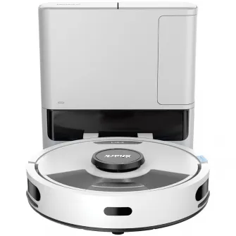 Aspirator robot Shark Matrix Plus 2in1 RV2620WAEUWH, statie de eliminare automata a prafului 1.8l, 14.8V, autonomie max 110 min, CleanEdge Detect, Sonic mop, filtru Anti-Allergen Complete Seal, perie cu tehnologie Anti-Hair Wrap, alb