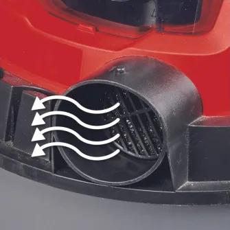 Aspirator umed/uscat pe acumulator Einhell Power X-Change TC-VC 18/15 Li-Solo, 18 V, 15 l capacitate vas plastic, 1.5 m/36 mm furtun, accesorii incluse, fara acumulator/incarcator