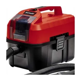 Aspirator umed/uscat pe acumulator Einhell TE-VC 18/10 Li-Solo, 18 V, tehnologia PXC, 10 l capacitate vas, 90 mbar putere aspiratie, 200 cm lungime furtun, duza 2-in-1 spatii inguste/perie, duza2-in-1 tapiterie/universala, fara acumulator/incarcator