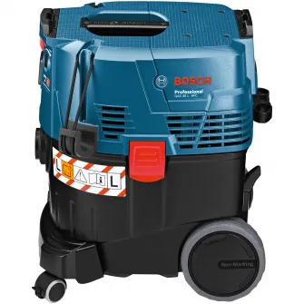 Aspirator universal Bosch Professional GAS 35 L AFC, 1200 W, filtru-burduf plat, duza rosturi, sac de eliminare, racord, 3 tuburi aspirare, furtun 5 m, 23 l volum net rezervor
