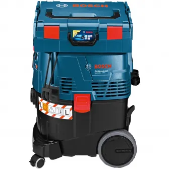 Aspirator universal Bosch Professional GAS 35 L AFC, 1200 W, filtru-burduf plat, duza rosturi, sac de eliminare, racord, 3 tuburi aspirare, furtun 5 m, 23 l volum net rezervor