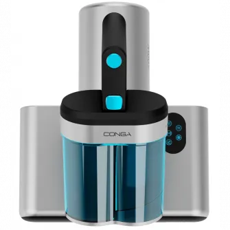 Aspirator UV de pat antiacarieni Cecotec Conga Rockstar 4000 A01_EU01_100071, 400W, 13000Pa, aer cald, depozit dublu, gri/negru