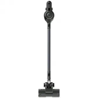 Aspirator vertical Aeno ASC0001, filtru MIF lavabil, 120W, 2200 mAh, autonomie de pana la 45 min, capacitate rezervor praf 500 ml, perie cu lumina LED, set de duze inclus, 1.5kg, Gri