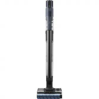 Aspirator vertical cu spalare 800 Wet&Dry Electrolux EW82U1DB, stand de incarcare cu functie auto-curatare & uscare role la 70°C, motor BLDC, autonomie maxima 35 min, duze pentru spatii inguste, albastru denim/gri