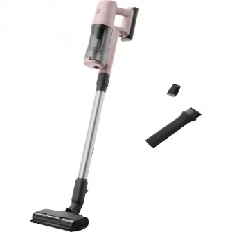 Aspirator vertical Electrolux Seria 600 EP61CB21WP, 21,6V, 2500 mAh, recipient praf 0,5l, tub inox, perie PowerPro multisuprafete cu LED, suport de perete, tehnologie ciclonica, duza pentru spatii inguste, 79 dB, autonomie max 50 minute, roz