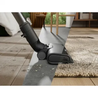 Aspirator vertical Electrolux Seria 600 EP61CB21WP, 21,6V, 2500 mAh, recipient praf 0,5l, tub inox, perie PowerPro multisuprafete cu LED, suport de perete, tehnologie ciclonica, duza pentru spatii inguste, 79 dB, autonomie max 50 minute, roz
