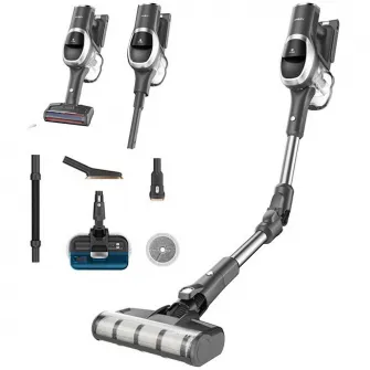 Aspirator vertical fara fir 2-in1 cu mop Jimmy JV9 Pro Aqua, 500W, 160AW, 4 moduri aspirare, autonomie 65 min, afisaj Smart LED, recipient praf 0.6L, negru