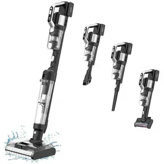 Aspirator vertical fara fir cu spalare Jimmy PW11 Pro 4-in-1 , aspirare umeda/uscata, putere 460W, baterie 4600mAh, autonomie pana la 80 min, negru
