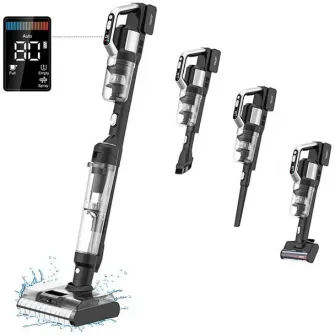 Aspirator vertical fara fir cu spalare Jimmy PW11 Pro 4-in-1 , aspirare umeda/uscata, putere 460W, baterie 4600mAh, autonomie pana la 80 min, negru