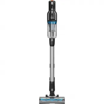 Aspirator vertical pe acumulator 4 in 1 Black & Decker PowerSeries Extreme MAX BHFEB520D1, fara sac, acumulator Li-Ion 18V 2.0 Ah, autonomie pana la 64 min, indicator status LED, 3 trepte de aspirare, iluminare LED perie, accesorii incluse
