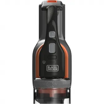 Aspirator vertical pe acumulator 4 in 1 Black & Decker PowerSeries Extreme BHFEV182C, fara sac, acumulator detasabil Li-Ion 18 V 2.0 Ah, autonomie pana la 58 min, indicator status LED, 3 trepte de aspirare, iluminare LED perie, accesorii incluse