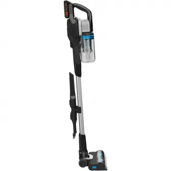 Aspirator vertical pe acumulator 4 in 1 Black & Decker PowerSeries Extreme MAX BHFEB520D1, fara sac, acumulator Li-Ion 18V 2.0 Ah, autonomie pana la 64 min, indicator status LED, 3 trepte de aspirare, iluminare LED perie, accesorii incluse