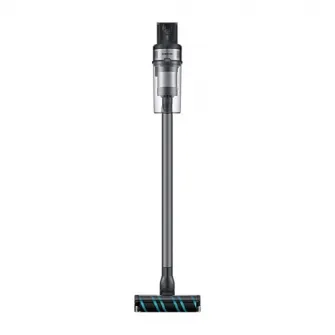 Aspirator vertical Samsung Jet 75E Complete VS20B75ACR5/GE, 0.8L, 25.2V, 550W, Digital Inverter, Perie Turbo pentru covoare, Perie Soft pentru parchet, perie Pet, 60 min autonomie, Argintiu