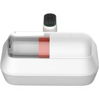 Aspirator Xiaomi Dust Mite Pro BHR8943EU, 14kPa, 400W, UV sterilizare, ultrasunete, filtrare HEPA, perie electrica spiralata, senzor inteligent, recipient transparent pentru praf, alb