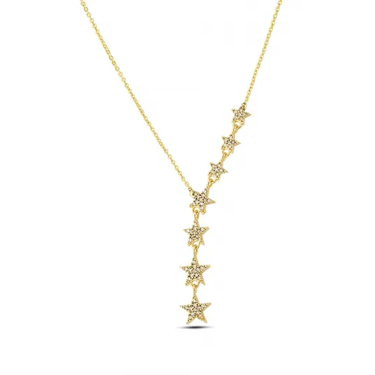 Atelier Miu, Colier cu zirconia, Auriu