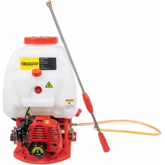 Atomizor cu pompa booster Gospodarul Profesionist PMP0050.1, 1.5 CP, 42 CC, 20 l capacitate rezervor solutie, 1.6 l/min debit maxim, 12 m pulverizare orizontala,8 m pulverizare verticala