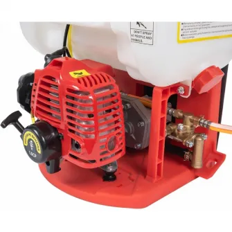 Atomizor cu pompa booster Gospodarul Profesionist PMP0050.1, 1.5 CP, 42 CC, 20 l capacitate rezervor solutie, 1.6 l/min debit maxim, 12 m pulverizare orizontala,8 m pulverizare verticala