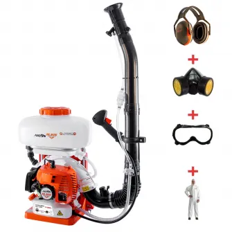 Atomizor Ruris A109S, 3 CP, 41.5 CC,pompa booster, 14 l capacitate rezervor solutie, kit echipament de lucru (masca+ochelari+salopeta+casti)