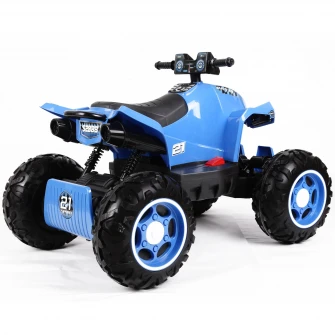ATV electric pentru copii, Mappy Race, Negru/Albastru