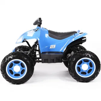 ATV electric pentru copii, Mappy Race, Negru/Albastru
