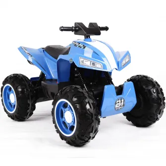 ATV electric pentru copii, Mappy Race, Negru/Albastru