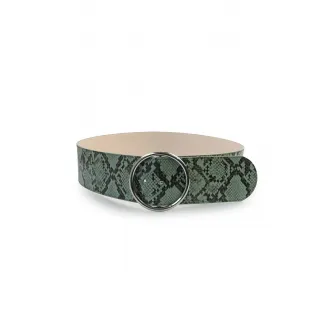 Avant-Garde Paris, Curea cu model piele de reptila, Verde spranghel, 110