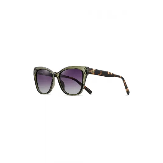 AVANT-GARDE PARIS, Ochelari de soare cat-eye cu lentile polarizate, Kaki