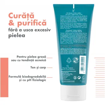Avene Cleanance Gel de curatare pentru ten gras cu tendinta acneica, 200 ml