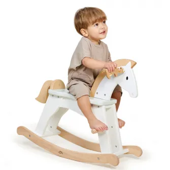 Balansoar din lemn Tender Leaf Toys - Lucky Rocking Horse