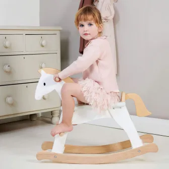 Balansoar din lemn Tender Leaf Toys - Lucky Rocking Horse