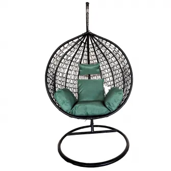 Balansoar Heinner Linea, ratan sintetic, verde, 115x68x108/195cm