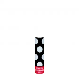 Balsam de buze cu rodie, nuanta rosu-pal, Apivita, 4.4 g