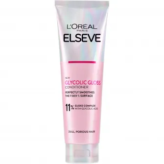 Balsam L'Oreal Paris Elseve Glycolic Gloss pentru stralucirea parului, 11% Acid Glicolic, 150 ml
