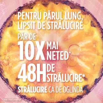 Balsam lichid pentru parul lung lipsit de stralucire, Garnier Fructis Hair Food Ananas, 200 ml