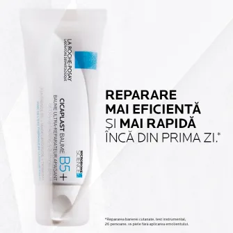 Balsam reparator calmant cu indicatii multiple pentru iritatiile pielii si cicatrici La Roche-Posay Cicaplast B5+, bebelusi, copii si adulti, 100 ml