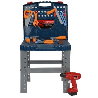 Banc de lucru copii M-Toys Micul Mester 2 in 1 cu accesorii