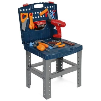 Banc de lucru copii M-Toys Micul Mester 2 in 1 cu accesorii