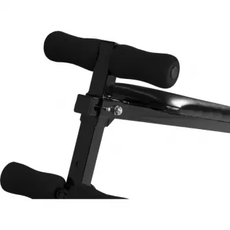 Banca abdomen inclinata reglabila, Gorilla Sports, Negru