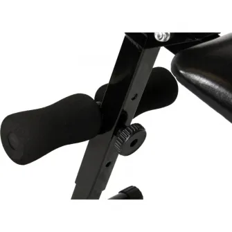 Banca abdomen inclinata reglabila, Gorilla Sports, Negru