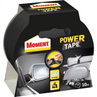 Banda autoadeziva Moment Power Tape, 10m x 50mm, negru