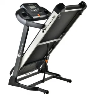Banda de alergare electrica FitTronic Delta 200, Motor 2.5CP, Viteza maxima 14 km, Arcuri pentru amortizare, Autolubrifiere, bluetooth, Kinomap, Zwift, Besyfit