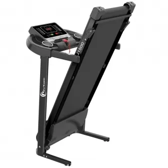 Banda de alergare electrica FitTronic J1500, motor de 2.0 CP, viteza pana la 12.8km/h, greutate suportata 110kg, aplicatii Fitshow, Kinomap, Zwift, inclinatie 3 trepte, intrare MP3, bluetooth