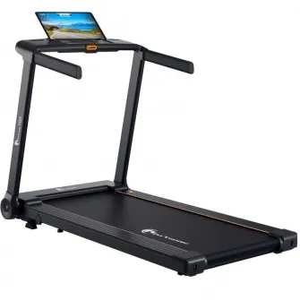 Banda de alergare FitTronic Delta 3500 PRO, motor 2 CP, viteza maxima 16 km/h, inclinatie electrica 25%, greutate suportata 120 kg, suprafata alergare 120 x 45 cm, Aplicatii Kinomap, Zwift, Besyfit